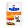 Hills Pescription Diet Feline C/D Pouch Chicken 12x85g - struvit és kalcium-oxalát húgykövessé 3406LN