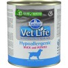 Vet Life Natural Diet Dog Konzerv Hypoallergenic Duck & Potato 300g CVL0300007