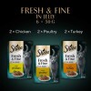 -SHEBA Fresh&Fine csirke+6pulyka+kacsa 6x50g