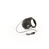 Flexi Black Design zsinóros automata póráz XS 3m 8kg-ig fekete FLE3203