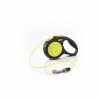Flexi neon zsinóros automata póráz XS 3m 8kg-ig sárga FLE5208