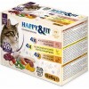 Happy&Fit Cat Adult Grain Free Alutasak 83%Meat, Liver,Chicken, Duck Multipack 12x85g