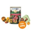 Happy&Fit Superior Dog Konzerv Friss Marhahús mangóval, áfonyával 12x400g HF4196612X