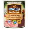 Happy&Fit Natural Dog Konzerv Csirke & Szarvas Almával & sáfrányolajjal 800g HF90906