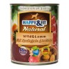 Happy&Fit Natural Dog konzerv vadhús, bárány burgonyával és sáfrányolajjal 800g