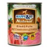 Happy&Fit Natural Dog konzerv marha, pulyka áfonyával és sáfrányolajjal 800g HF90920