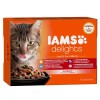 Iams Cat Delights LAND & SEA IN GRAVY multipack, többféle íz, ízletes szószban 12x85g IAMS0425