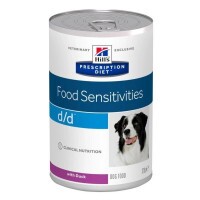 Hills Pescription Diet Canine D/D Duck 370 g - táplálékallergiás reakciók csökkentésére és a bő