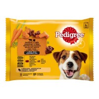 Pedigree alutasak Multipack Adult Marha+Nyúl,Pulyka+Répa 4x100g