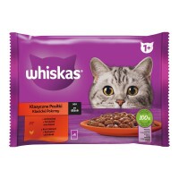 Whiskas alutasak Multipack Marha-Csirke  mártásban  4x85g