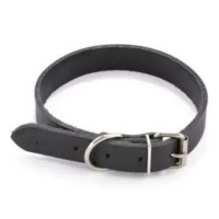 Nyakörv Bőr Fekete 16x350mm