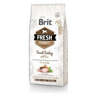 Brit Fresh Turkey with Pea Light Fit & Slim kutyatáp 12 kg