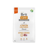 Brit Care Dog Hypoallergenic Junior Large Breed bárány, rizs kutyatáp 3kg