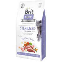 Brit Care Cat Grain Free Sterilized Weight macskatáp 7kg