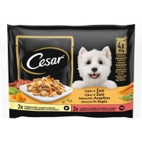 Cesar alutasak Multipack válogatás aszpikban 4x100g