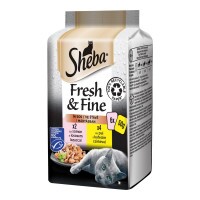 Sheba alutasak mini 6x50g halas- húsos mix Multipack