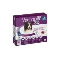 Vectra 3D rácsepegtető oldat közepes testű kutyáknak M (10-25kg) 3x