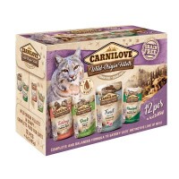 Carnilove Cat tasakos Multipack - pulyka,kacsa,pisztráng, fácán 12x85g