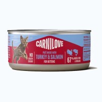Carnilove Cat konzerv Paté Kitten Pulyka&lazac 100g
