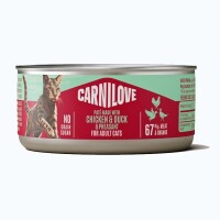 Carnilove Cat konzerv Paté Adult Csirke, kacsa&fácán 100g
