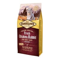 Carnilove Fresh Adult Cat Chicken & Rabbit Gourmand- Csirke és Nyúl Hússal 6kg