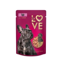 My Love teljes értékű, szaftos alutasakos eledel felnőtt kutyáknak Pulyka 100g