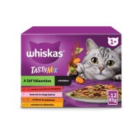 Whiskas alutasak 12-pack Tasty Mix Chef´s choice mártásban 12x85g Multipack