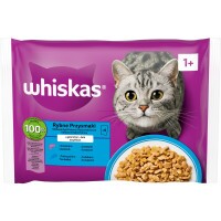 Whiskas alutasak Multipack halas aszpikban  4x85g