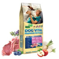Dog Vital Hipoallergén Adult Mini Lamb,apple&blueberry 12+2kg grátisz