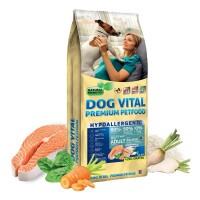 Dog Vital Hipoallergén Adult Medium&Maxi Salmon,carrot&spinach 12+2kg grátisz