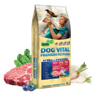 Dog Vital Hipoallergén Top Energy Adult Medium&Maxi Pork, blueberry&spinach 12+2kg grátisz