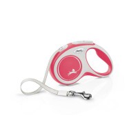 Flexi New Comfort szalagos automata póráz S 5m piros