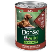 Monge BWild Grain Free Dog konzerv - Bárány, sütőtök, cukkini 400g