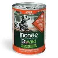 Monge BWild Grain Free Dog konzerv - Pulyka, sütőtök, cukkini 400g
