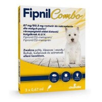 Fipnil combo 67 mg/60,30 mg rácsepegtető oldat kistestű kutyáknak 3x