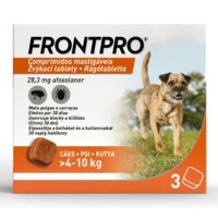 Frontpro 28,3 mg rágótabletta 4-10 kg 3X