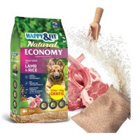 -Happy&Fit Natural Economy Adult with Lamb and Rice 12+2kg
