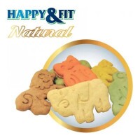 Happy&Fit Natural Állatfigurás Keksz jutalomfalat 10kg