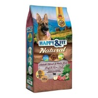 Happy&Fit Natural Adult Rind & Reis XL 12kg