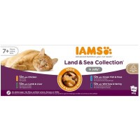 -Iams Cat Delights Senior Land&Sea Multipack Aszpikban 48x85g