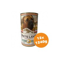 Pet s Land Dog Konzerv Strucchússal Africa Edition 1240g