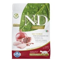 N&D Cat Prime csirke & gránátalma adult ivartalanított 300g