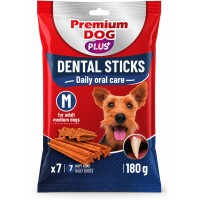 Premium Dog Plus Jutalomfalat Dental Stick 180g