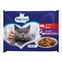 Prevital Alutasak Macska Zselés 4x100g Vegyes Íz Multipack