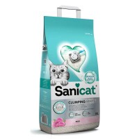 Sanicat macskaalom Clumping White rose fehér csom bentonit 8l