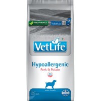 Vet Life Natural Diet Dog Hypoallergenic Pork & Potato 12kg