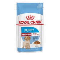 Royal Canin Medium Puppy 10x140g-nedves táp közepes testű kölyök kutya részére