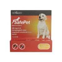 SafePet 300 mg/4 ml spot on kutya L 20-40 kg 1x
