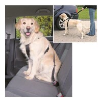 Trixie Biztonsági Öv Kutya L 70-90cm/25mm fekete