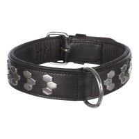 Trixie Nyakörv Active bőr csavarokkal XL 65-75cm/40mm fekete